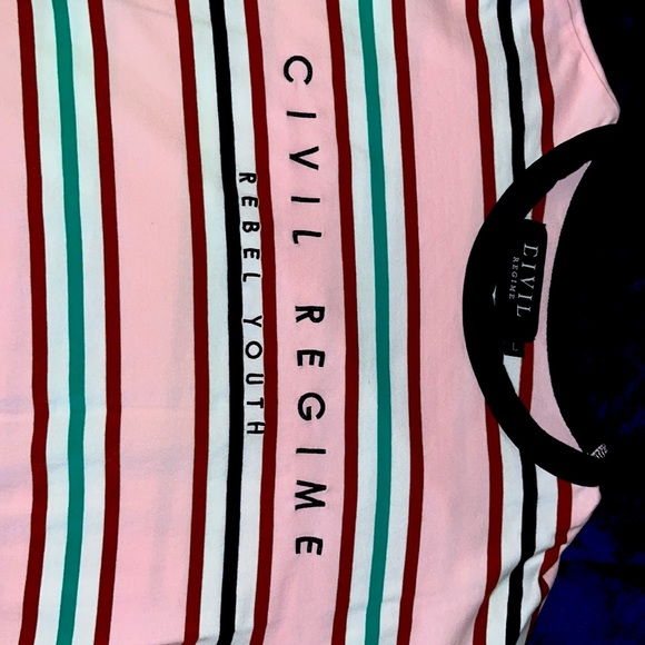 Civil Regime Striped Tee Shirt - Picture 2 of 4